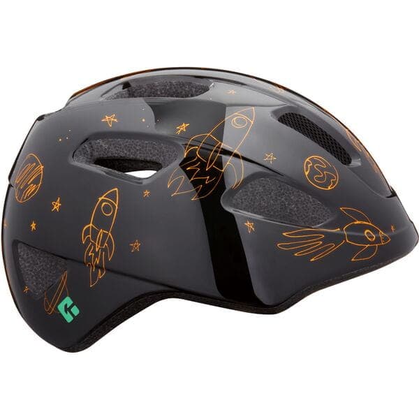 Lazer PNut 2.0 KinetiCore kids' helmet in Flying Rocket